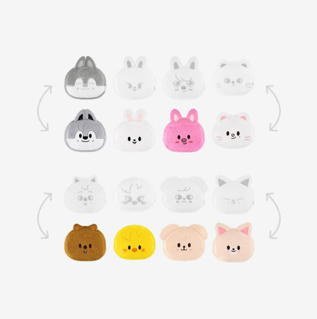 SKZOO REVERSIBLE FACE POUCH 8 type - STRAY KIDS CELEBRATE