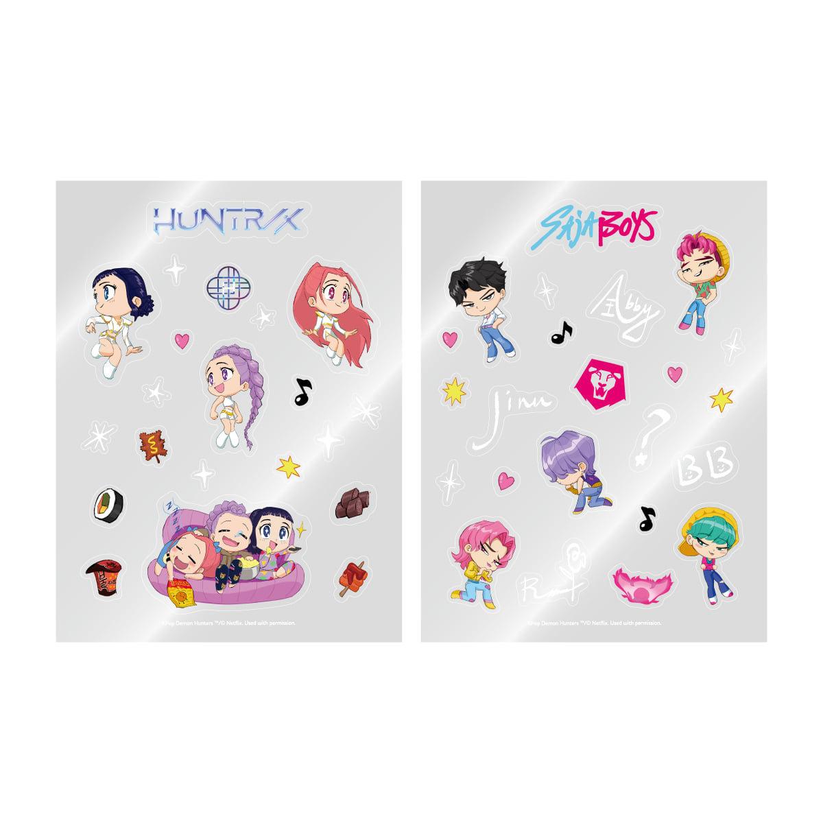 K-POP DEMON HUNTERS - LIGHTSTICK STRAP DECO STICKER PACK