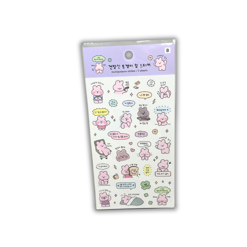 STICKERS RABBIT MEME