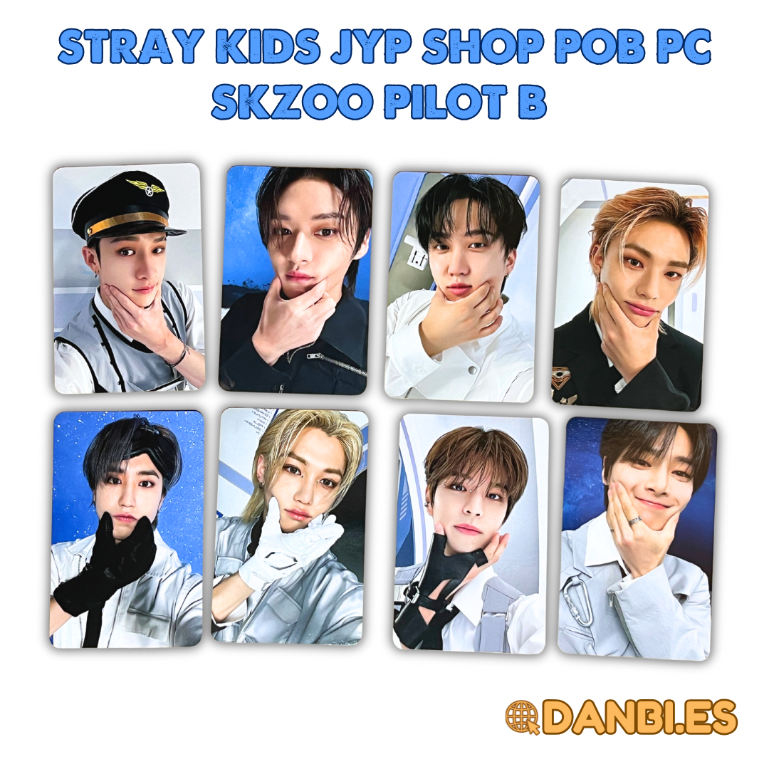 STRAY KIDS JYP SHOP POB PHOTO CARD - SKZOO PILOT A, B