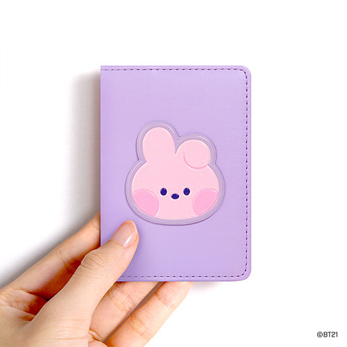BT21 minini LEATHER PATCH CARD CASE