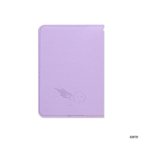 BT21 minini LEATHER PATCH PASSPORT COVER