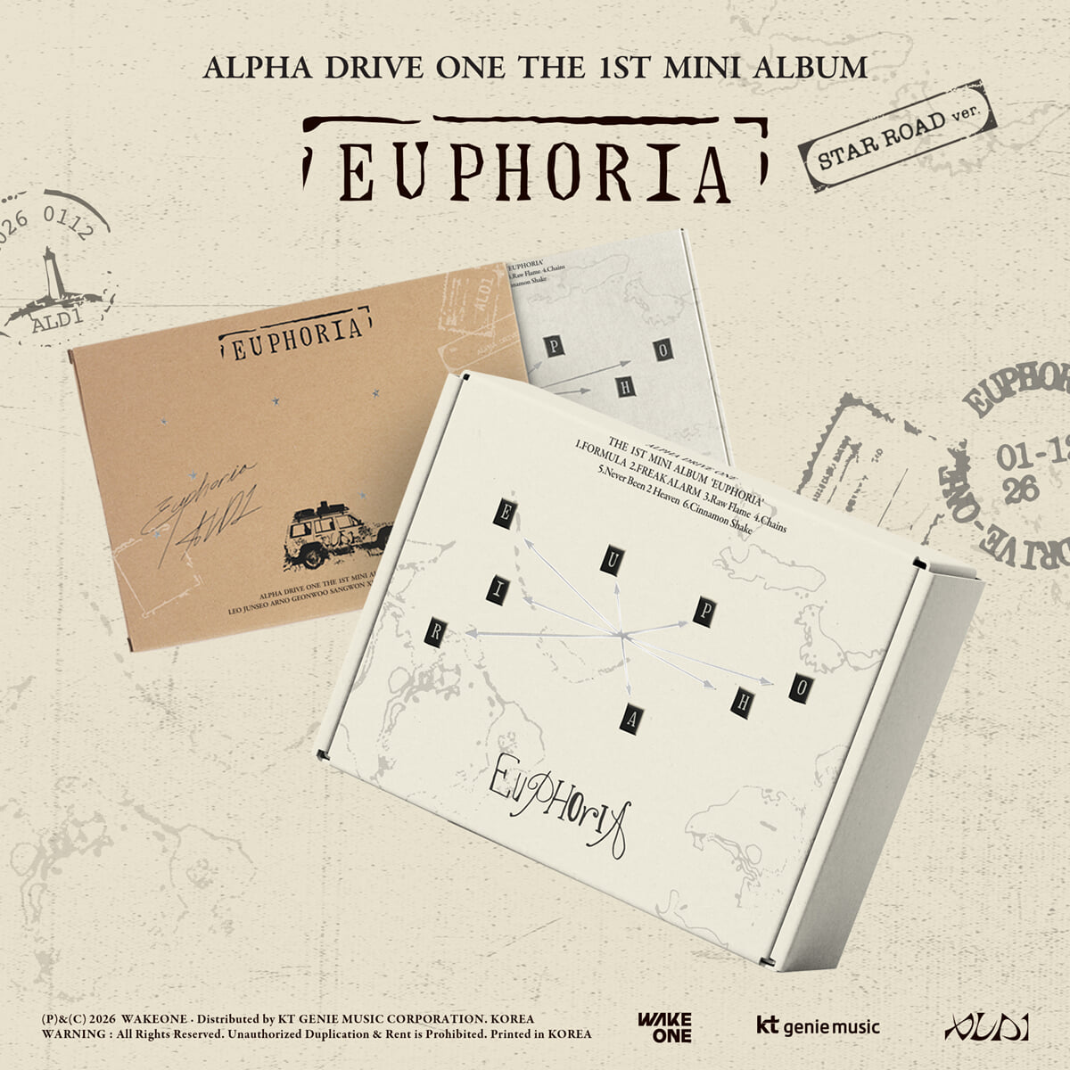 ALPHA DRIVE ONE - 1st mini album 'EUPHORIA' (STAR ROAD ver.)