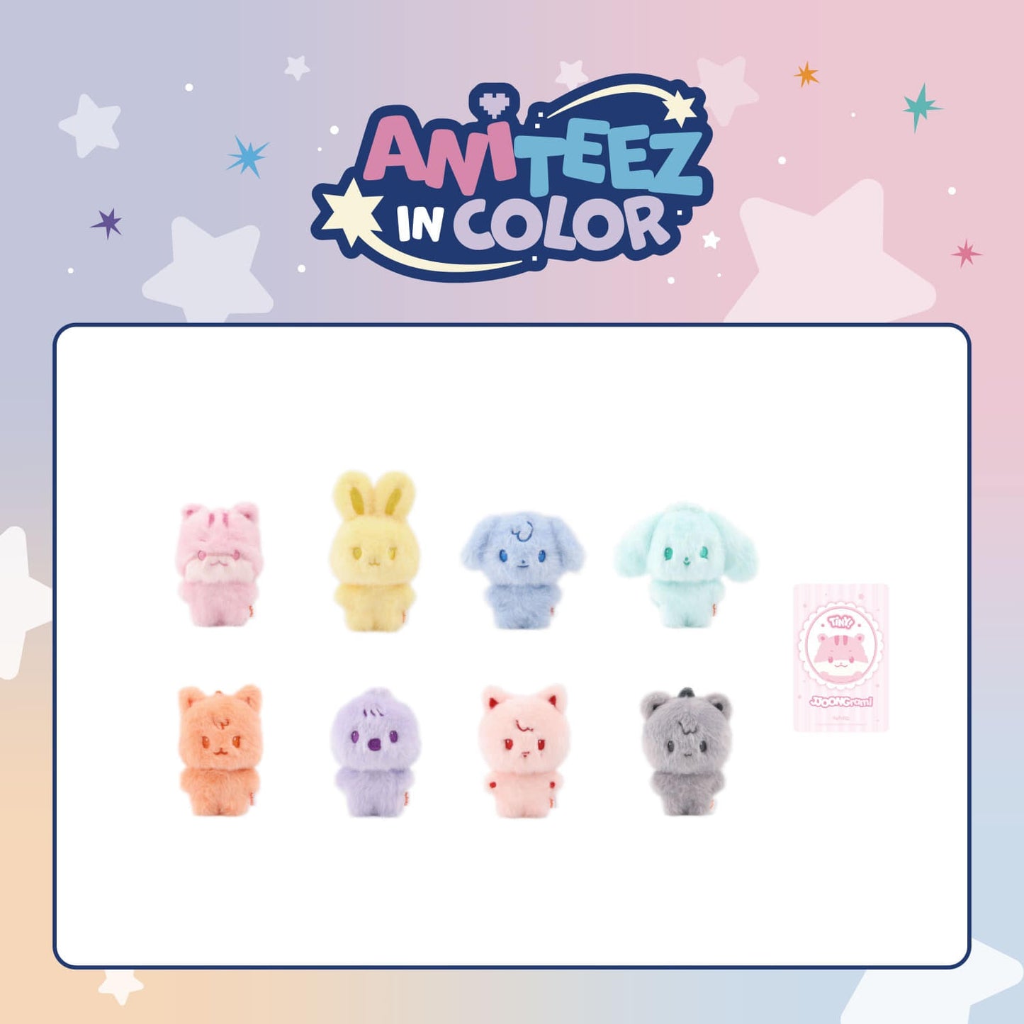 ATEEZ - MD 07. COLOR TINY ANITEEZ DOLL - ANITEEZ IN COLOR POP UP OFFICIAL MD