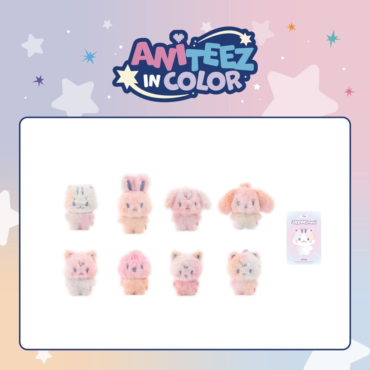 ATEEZ - MD 08. COLOR MIX TINY ANITEEZ DOLL - ANITEEZ IN COLOR POP UP OFFICIAL MD