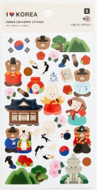 TRADITIONAL KOREA ART STICKER