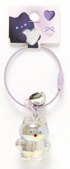 TRANSPARENT ACRYLIC KEYRING