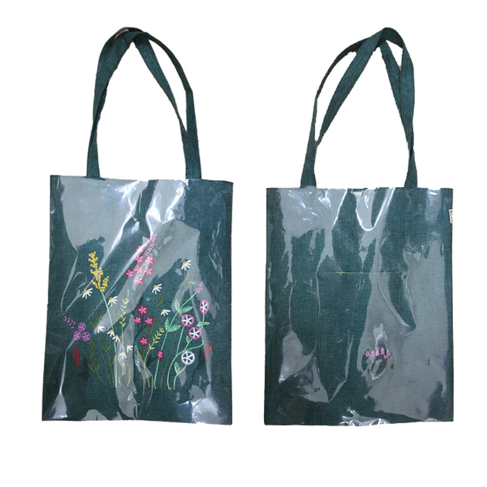 FLOWER EMBROIDERY ECO BAG