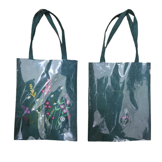 FLOWER EMBROIDERY ECO BAG