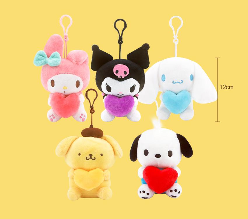 SANRIO CHARACTER PLUSH KEYRING