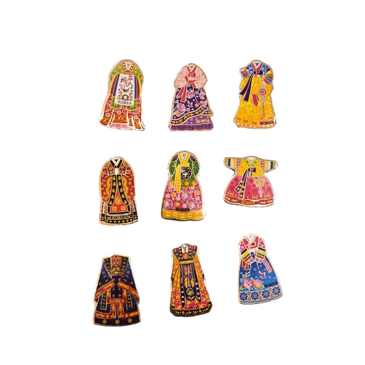 KOREAN SOUVENIR - WOMAN HANBOK DESIGN MAGNET