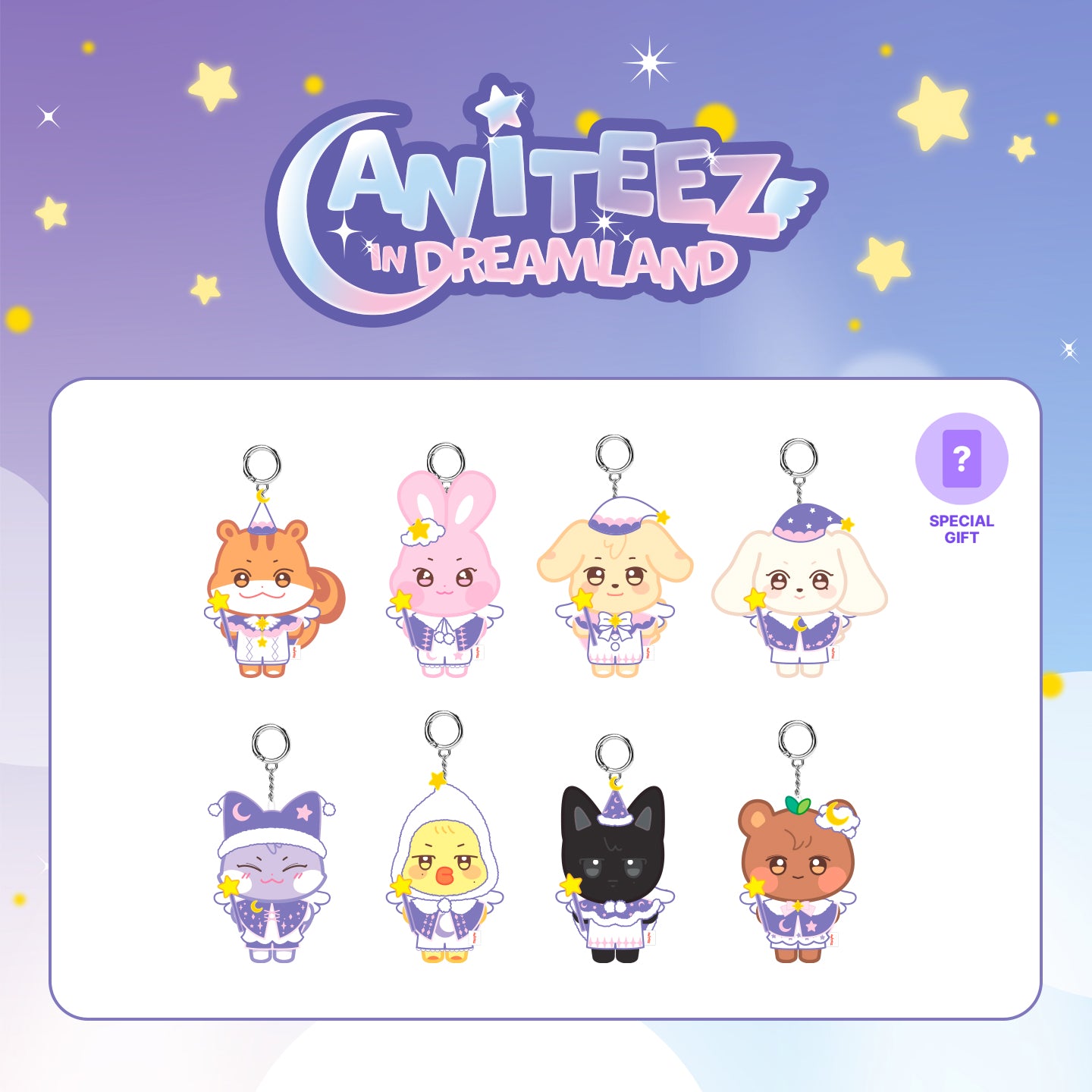 [PRE-ORDER] ANITEEZ DREAMLAND PLUSH KEYRING (+POB)