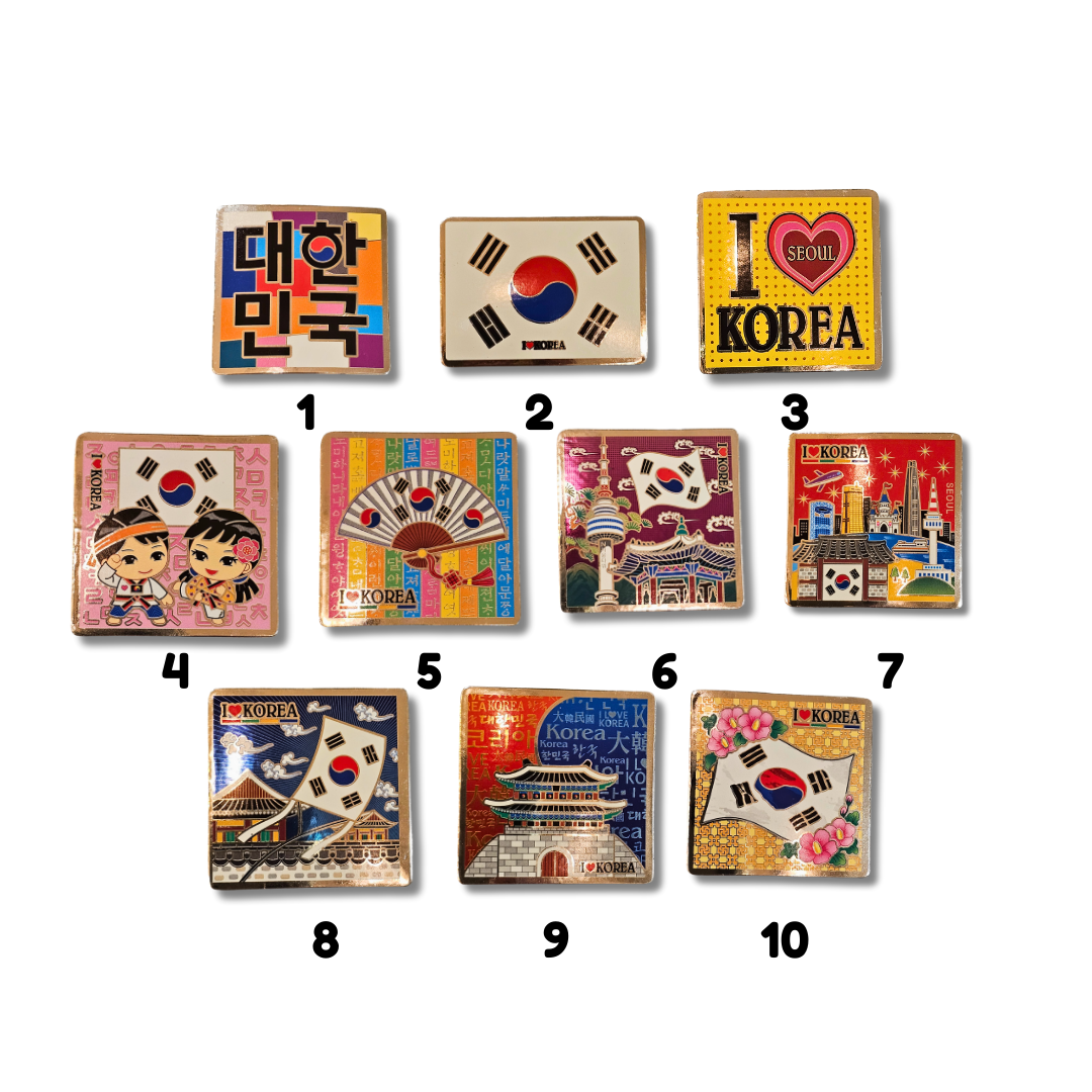 KOREAN SOUVENIR - SQUARE FANCY MAGNET