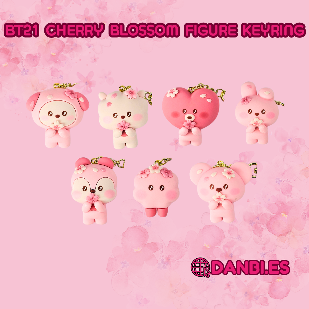 BT21 FIGURE KEYRING [CHERRY BLOSSOM]