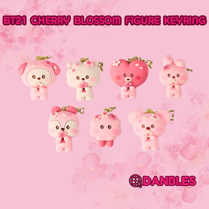 BT21 FIGURE KEYRING [CHERRY BLOSSOM]