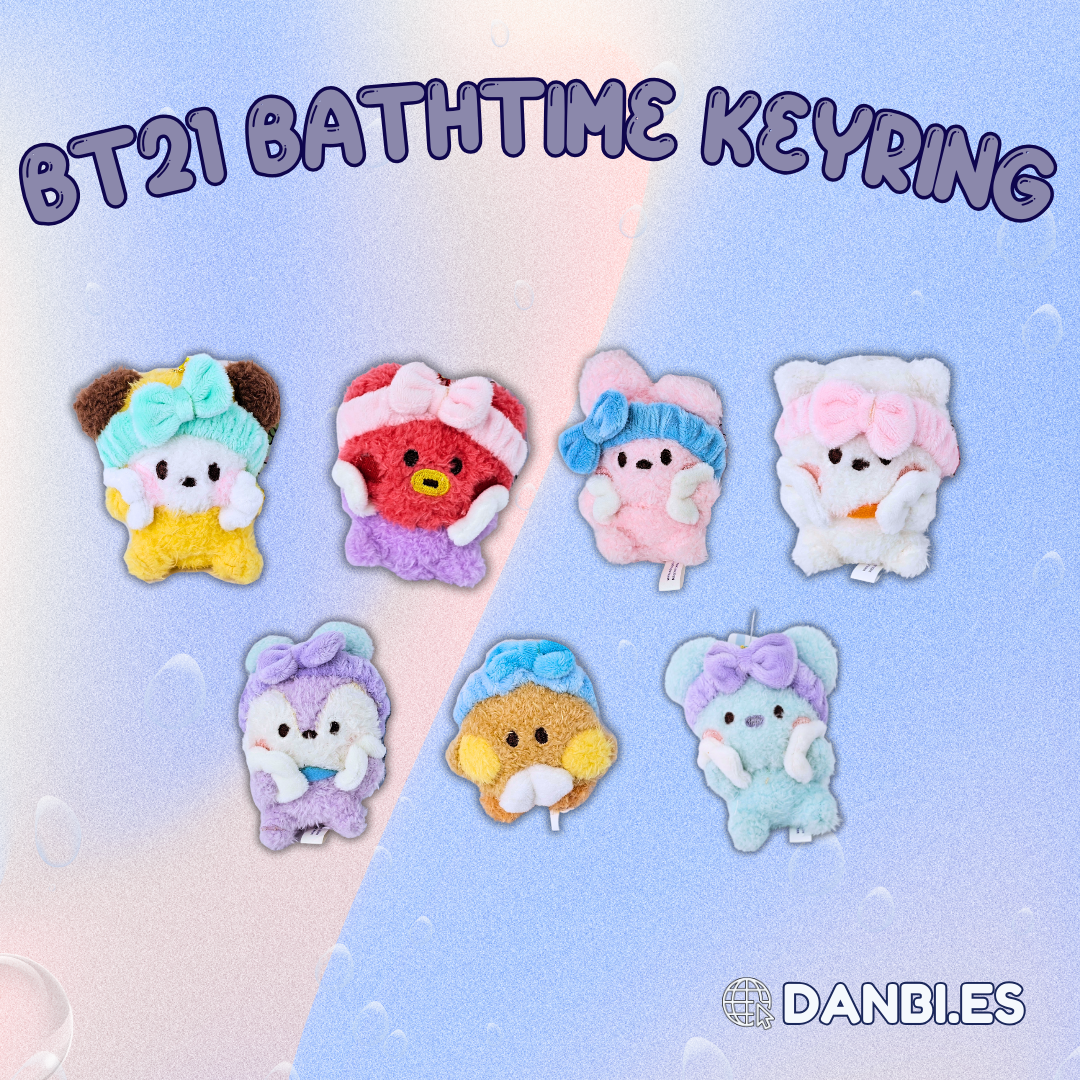 BT21 MININI BATH TIME PLUSH KEYRING