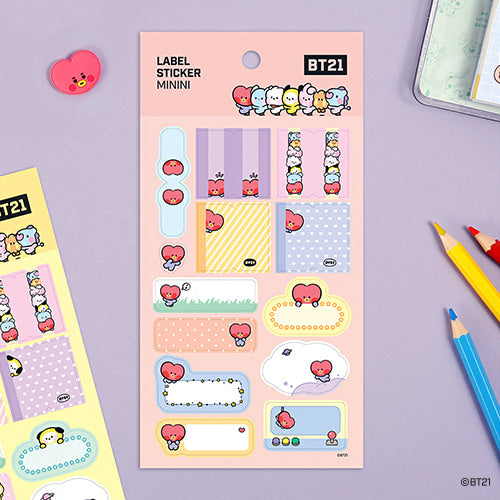 BT21 ETIKETTENAUFKLEBER [Mini]