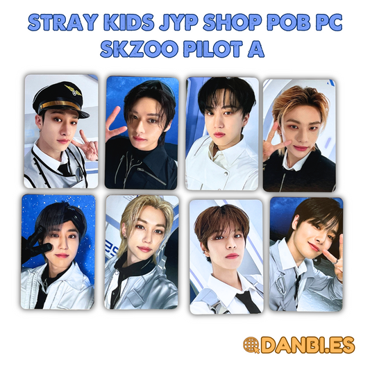 STRAY KIDS JYP SHOP POB PHOTO CARD -  SKZOO PILOT A, B