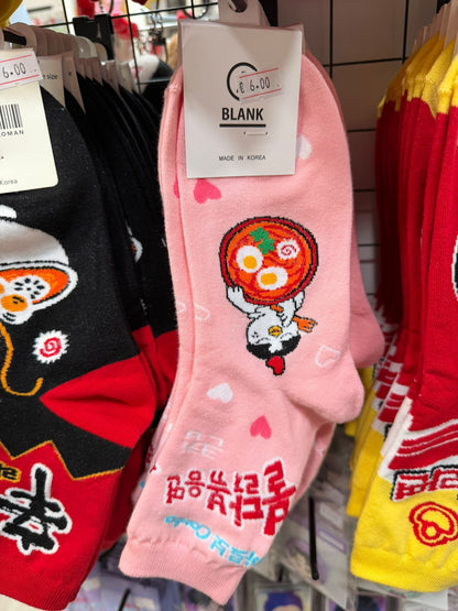 LONG SOCKS w KOREAN RAMEN