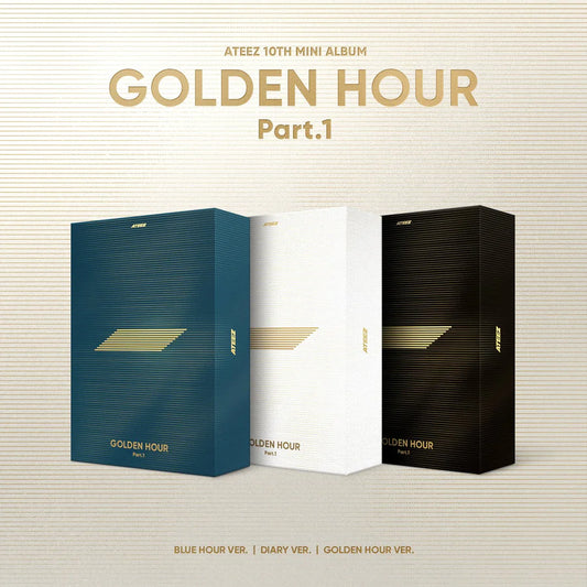 [ATEEZ] 10th Mini Album [GOLDEN HOUR : Part.1] (BLUE HOUR Ver. / DIARY Ver. / GOLDEN HOUR Ve