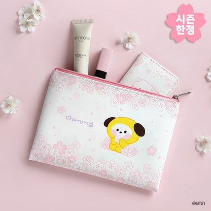 BT21 minini FLAT POUCH [CHERRY BLOSSOM]