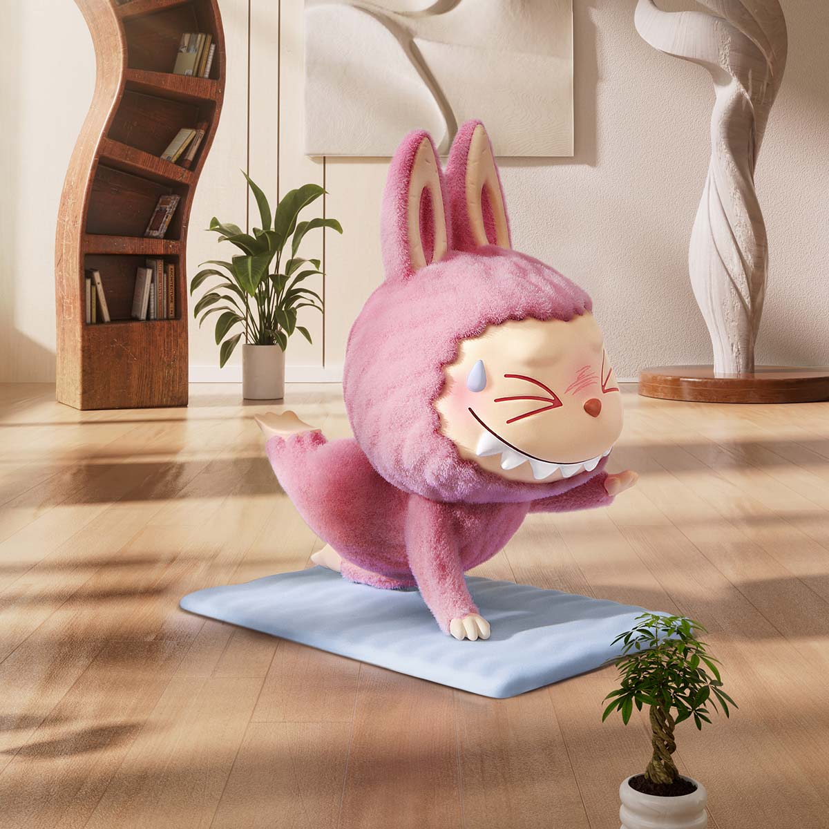 LABUBU FIGURE - LAZY YOGA