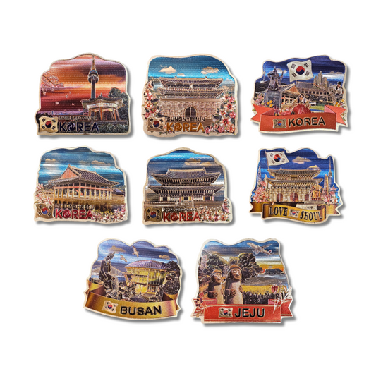 KOREAN SOUVENIR - FANCY FAMOUS PLACES MAGNET 2