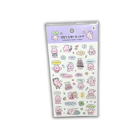 STICKERS RABBIT MEME