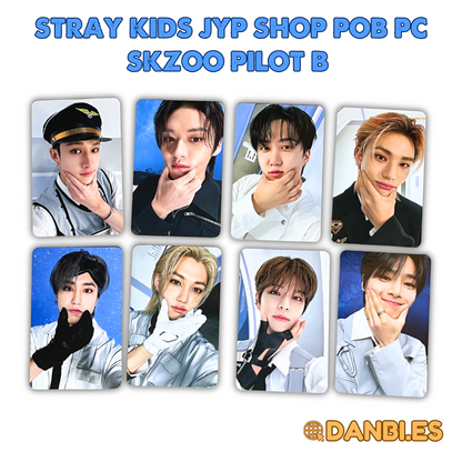 STRAY KIDS JYP SHOP POB PHOTO CARD -  SKZOO PILOT A, B