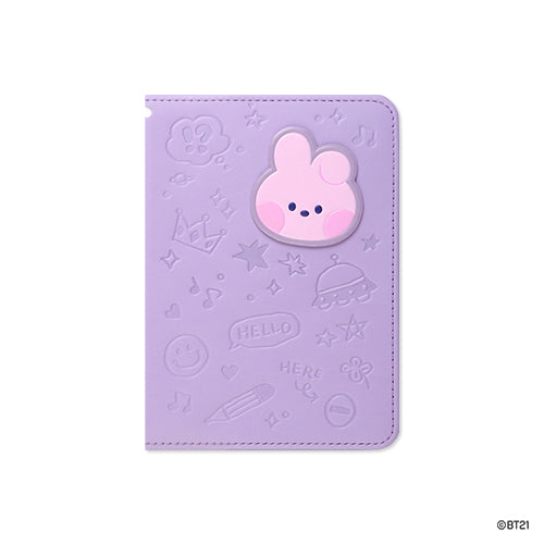 BT21 minini REISEPASSHÜLLE AUS LEDER MIT PATCH