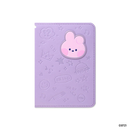 BT21 minini REISEPASSHÜLLE AUS LEDER MIT PATCH