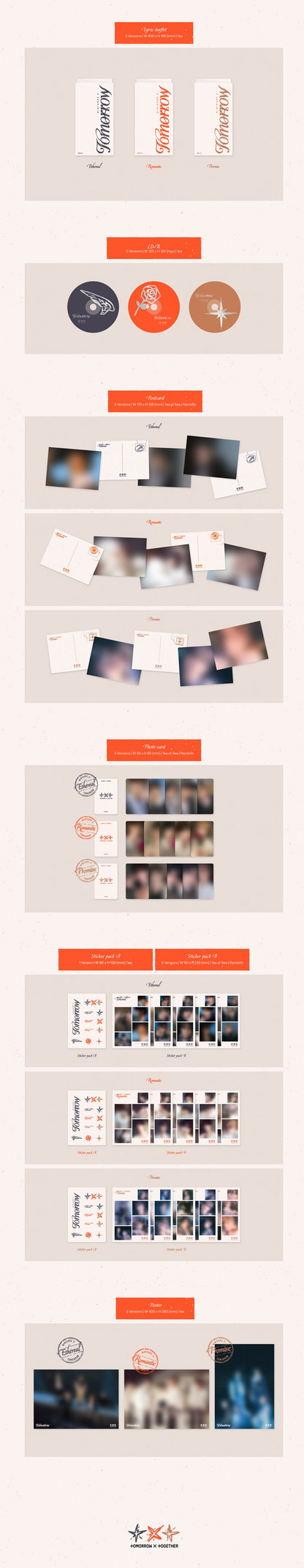 [TOMORROW X TOGETHER] 6th Mini Album [minisode 3: TOMORROW] (Ethereal / Romantic / Promise Ver.)