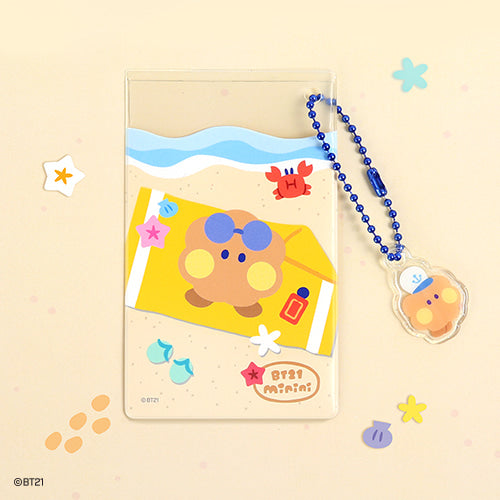 BT21 KLARES KARTENTASCHE [SUMMER SKY]