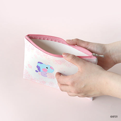 BT21 minini FLAT POUCH [CHERRY BLOSSOM]