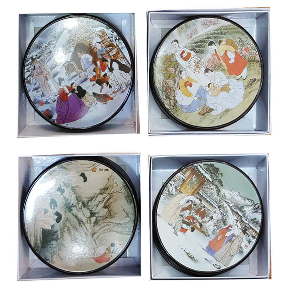 CORK COASTER SET