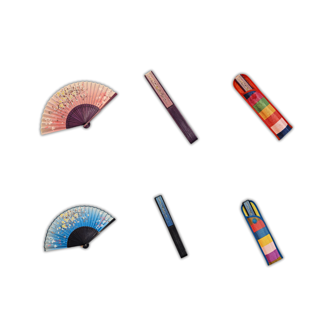 ORIENTAL PAINTING HIGH-QUALITY SILK HAND FAN