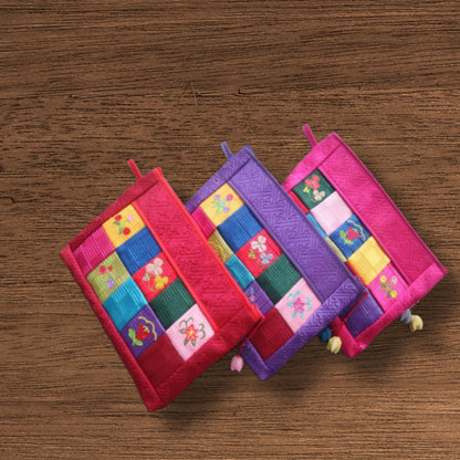 QUILTED PATCH POUCH