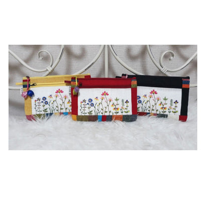 HEMP FLOWER EMBROIDERY POUCH