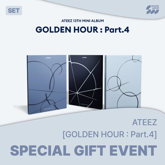 [PRE-ORDER] ATEEZ- [GOLDEN HOUR : Part.4] (A VER. / DIARY VER. / Z VER.)