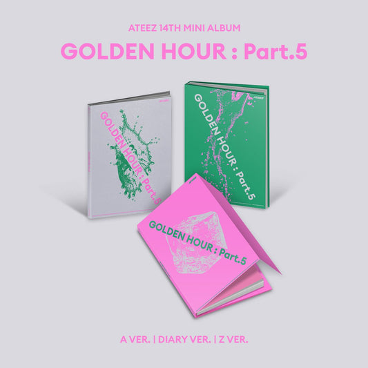 [PRE-ORDER] ATEEZ- [GOLDEN HOUR : Part.5] (A VER. / DIARY VER. / Z VER.)