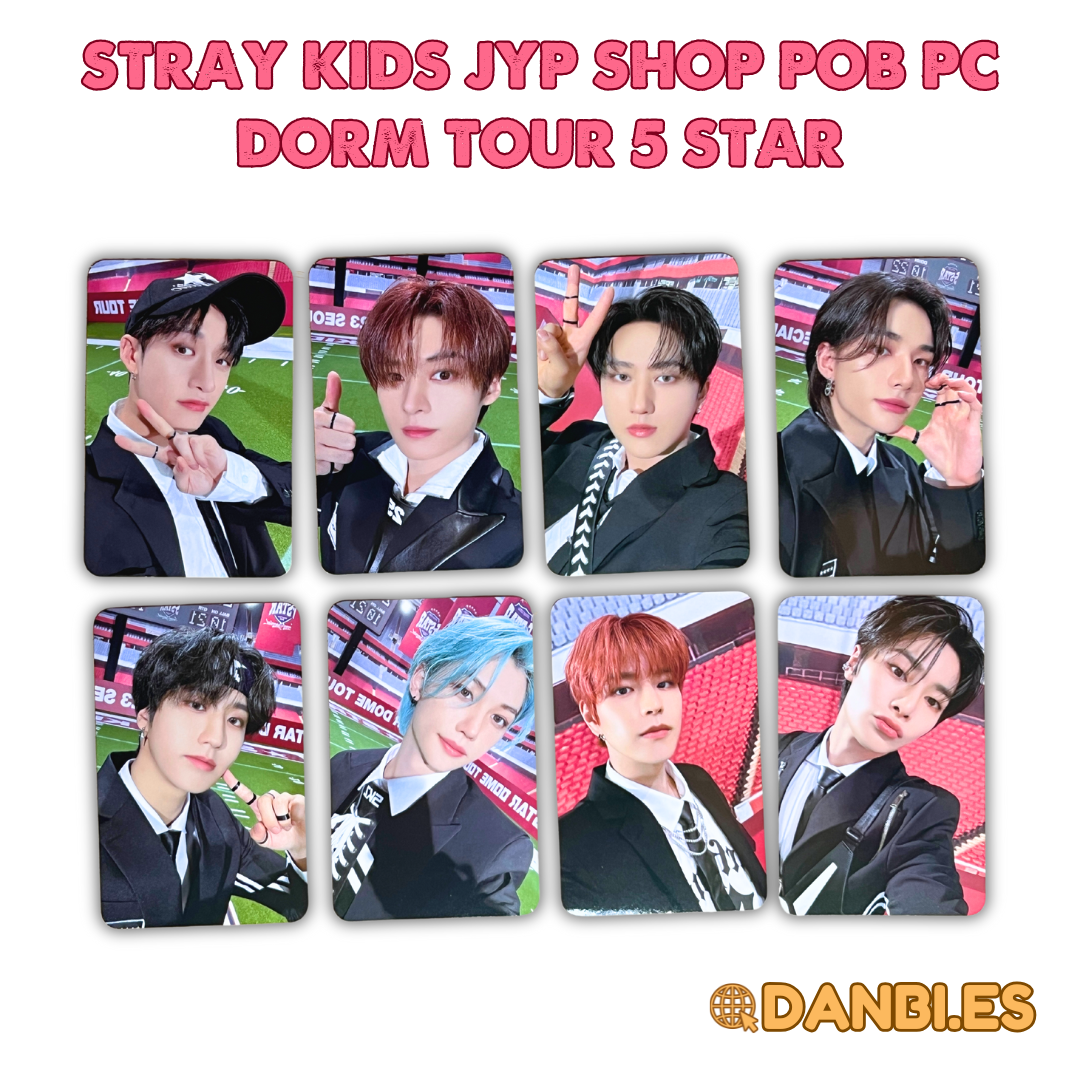 STRAY KIDS JYP SHOP POB PHOTO CARD -  DORM TOUR 5 STAR