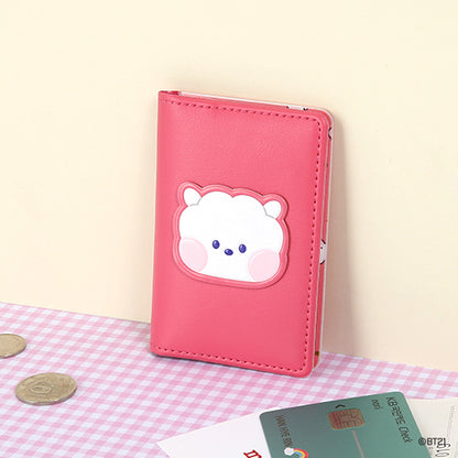 BT21 minini LEDER-PATCH-KARTENHÜLLE