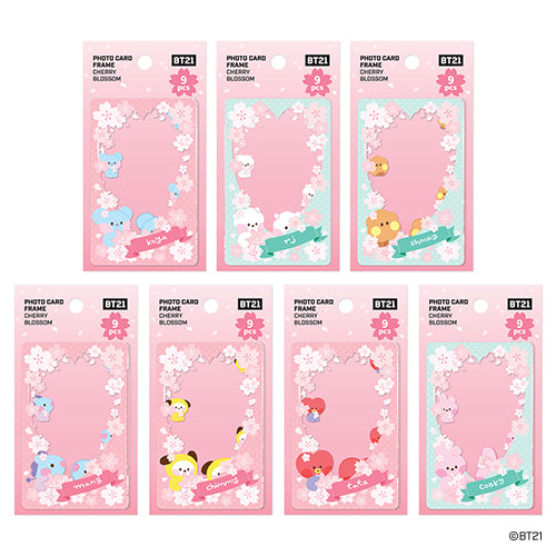 BT21 minini PHOTO CARD FRAME [CHERRY BLOSSOM]