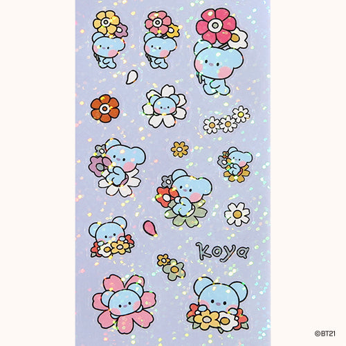 BT21 HOLOGRAMM-AUFKLEBER [GLÜCKLICHE BLUME]