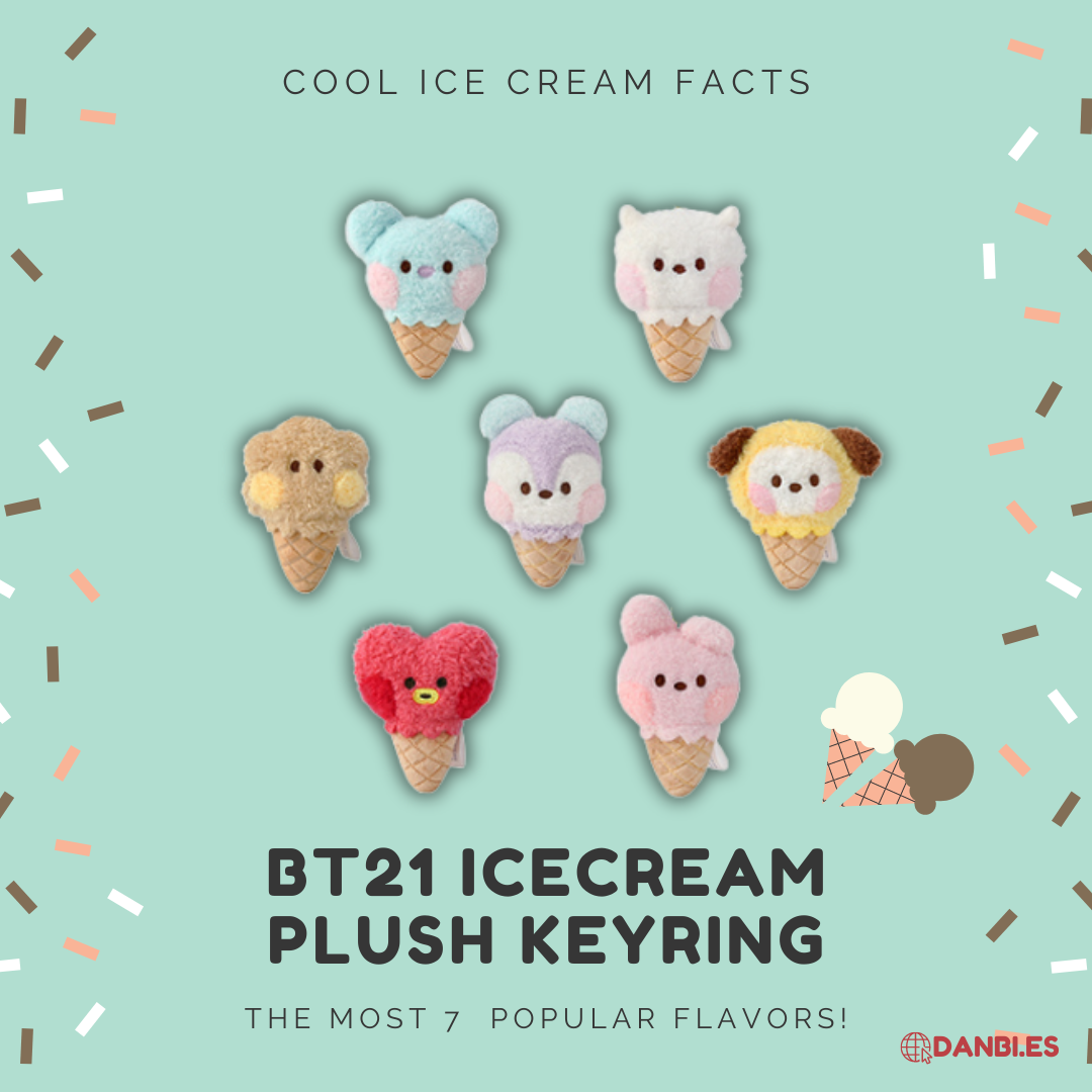 BT21 MININI ICE CREAM KEYRING