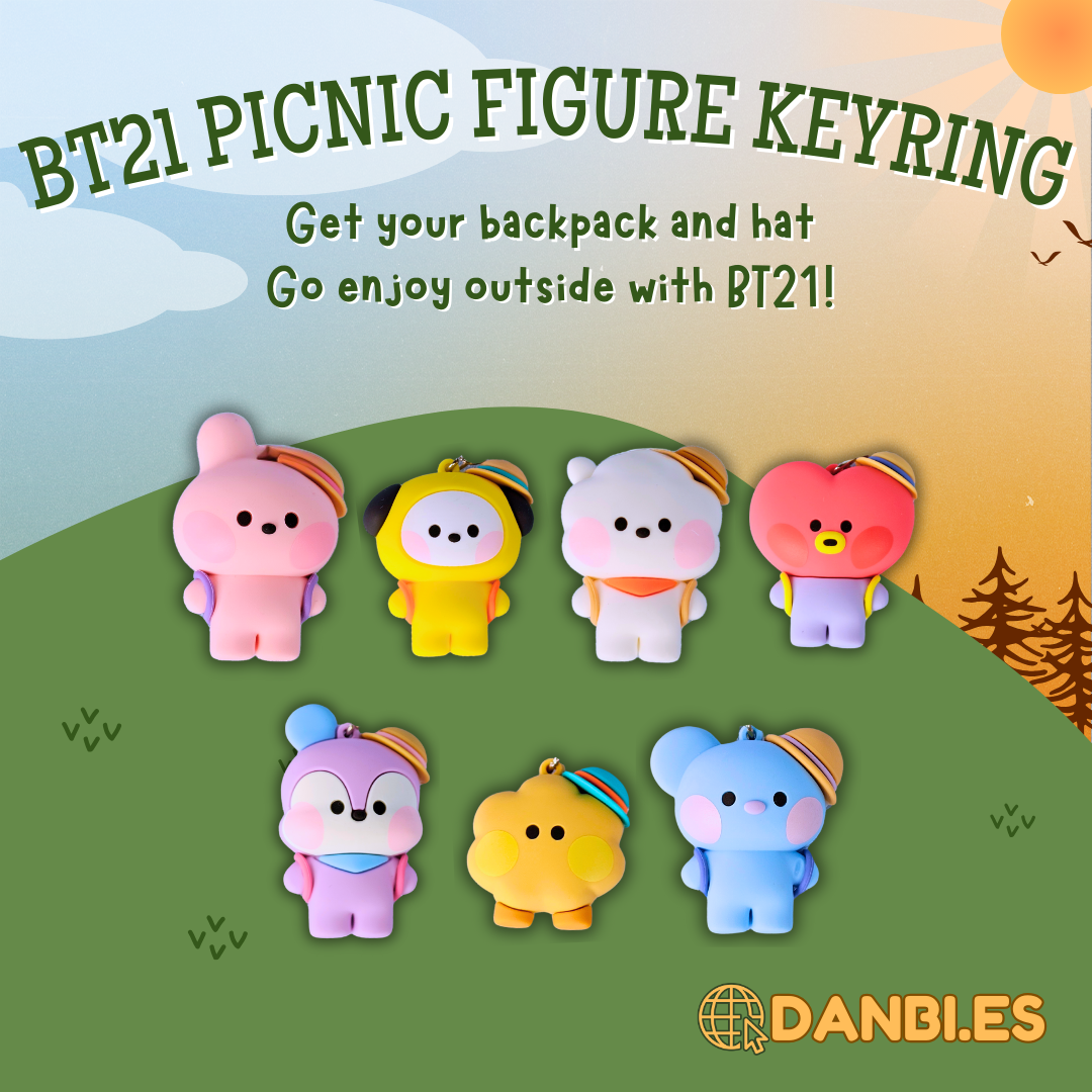 BT21 FIGURE KEYRING [PICNIC]