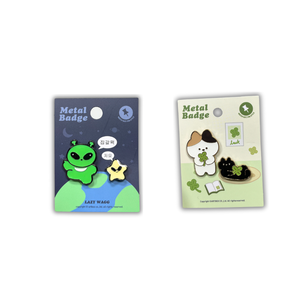 METAL BADGE ANIMALS PACK