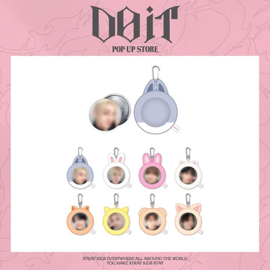 [PRE-ORDER]  STRAY KIDS "DO IT" POP-UP MD - SOFT FACE BADGE & SKZOO COVER SET