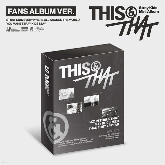 [PRE-ORDER] STRAY KIDS - THIS & THAT 10th mini album (FANS ALBUM VER.)