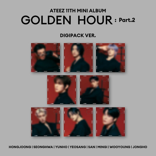 [ATEEZ] 11th Mini Album [GOLDEN HOUR : Part.2] (Digipack Ver.)